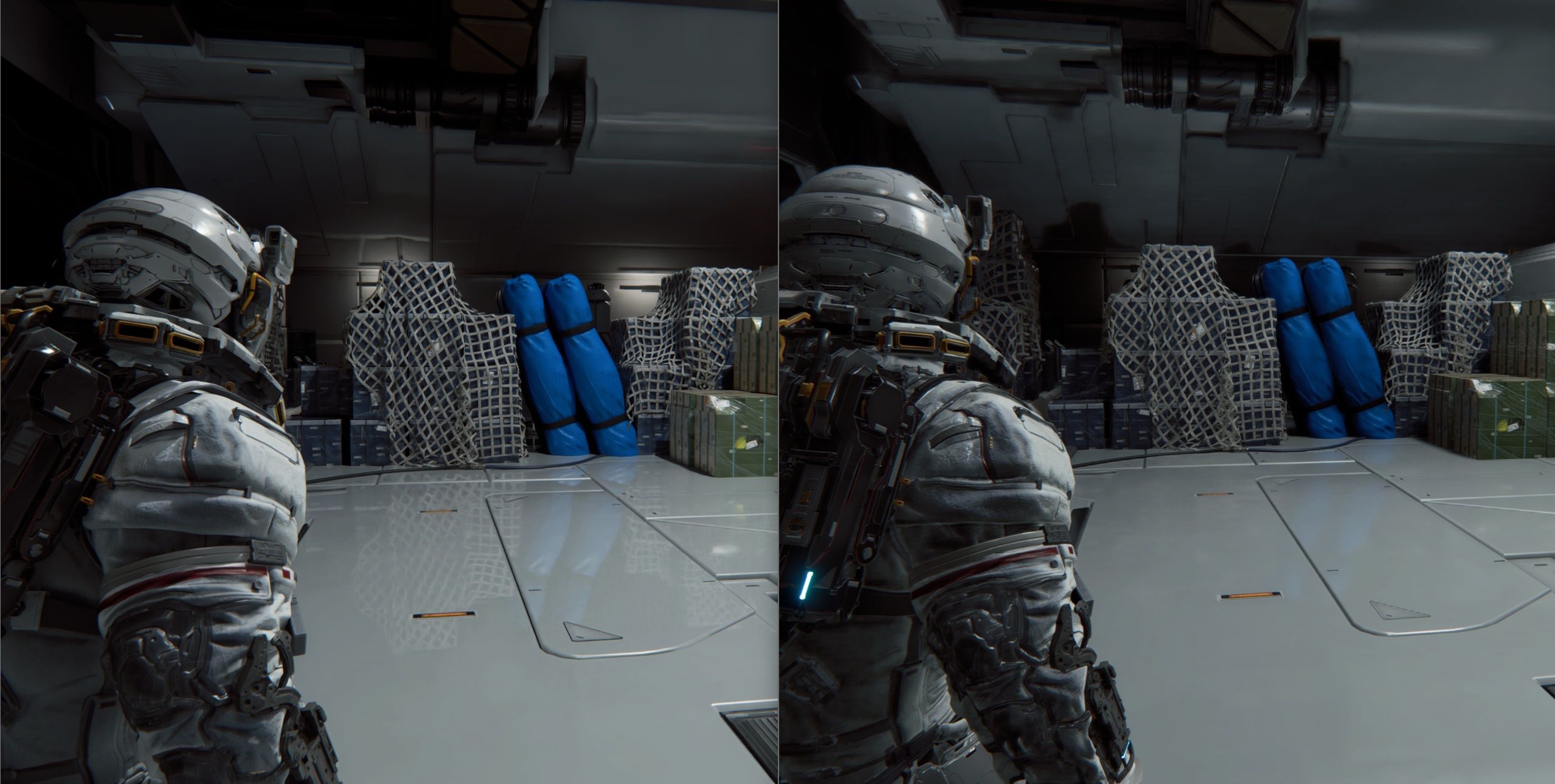 pragmata H reflejos suelo con pt y sin pt