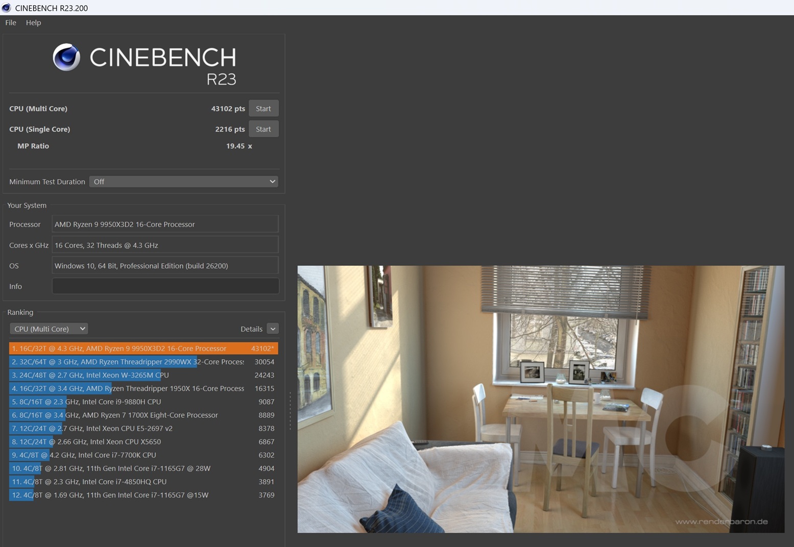 ryzen 9 9950x3d2 cb23