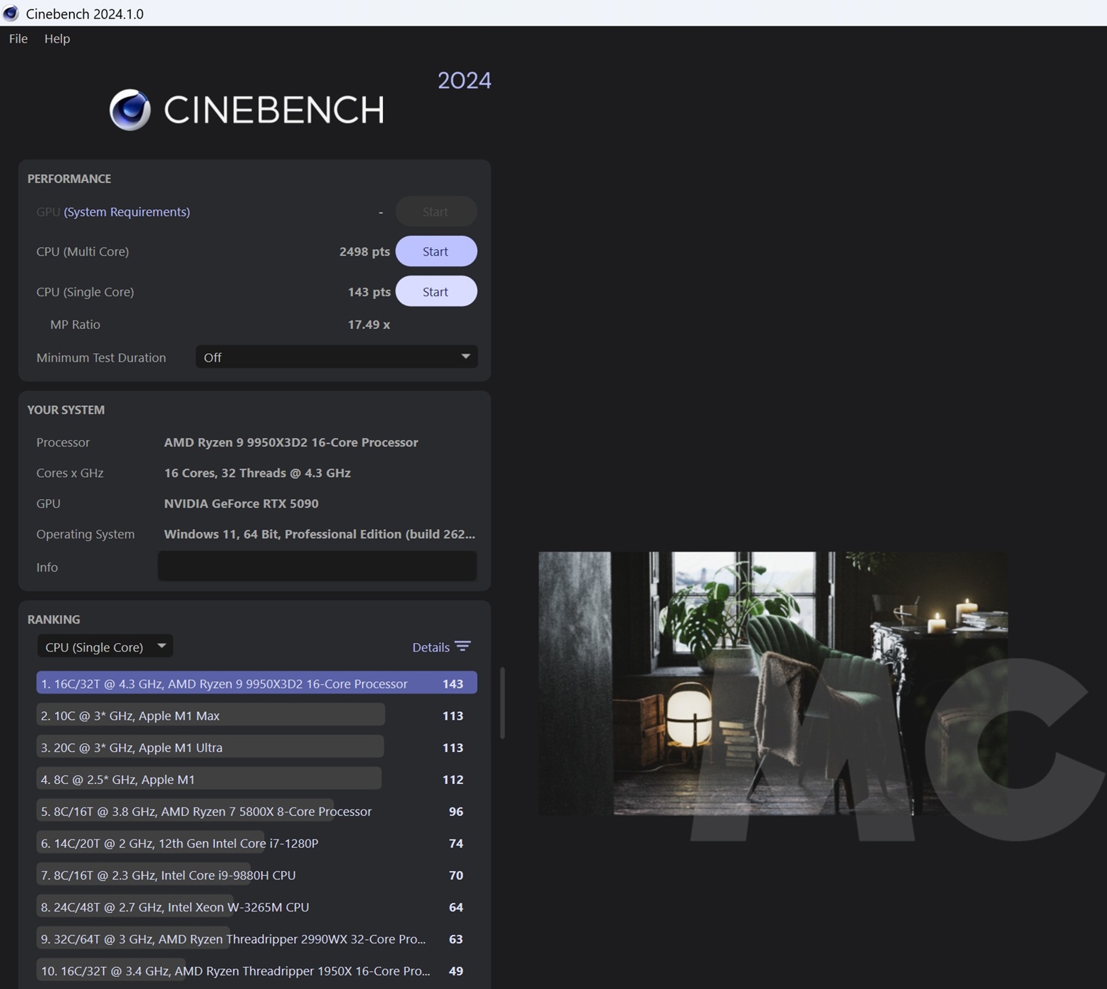 ryzen 9 9950x3d2 cb24