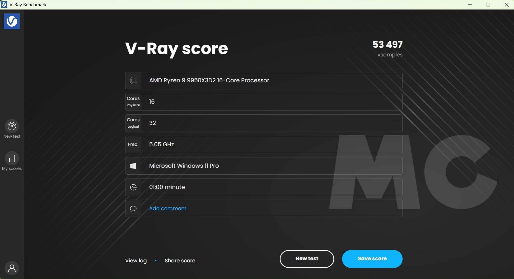 ryzen 9 9950x3d2 vray cpu