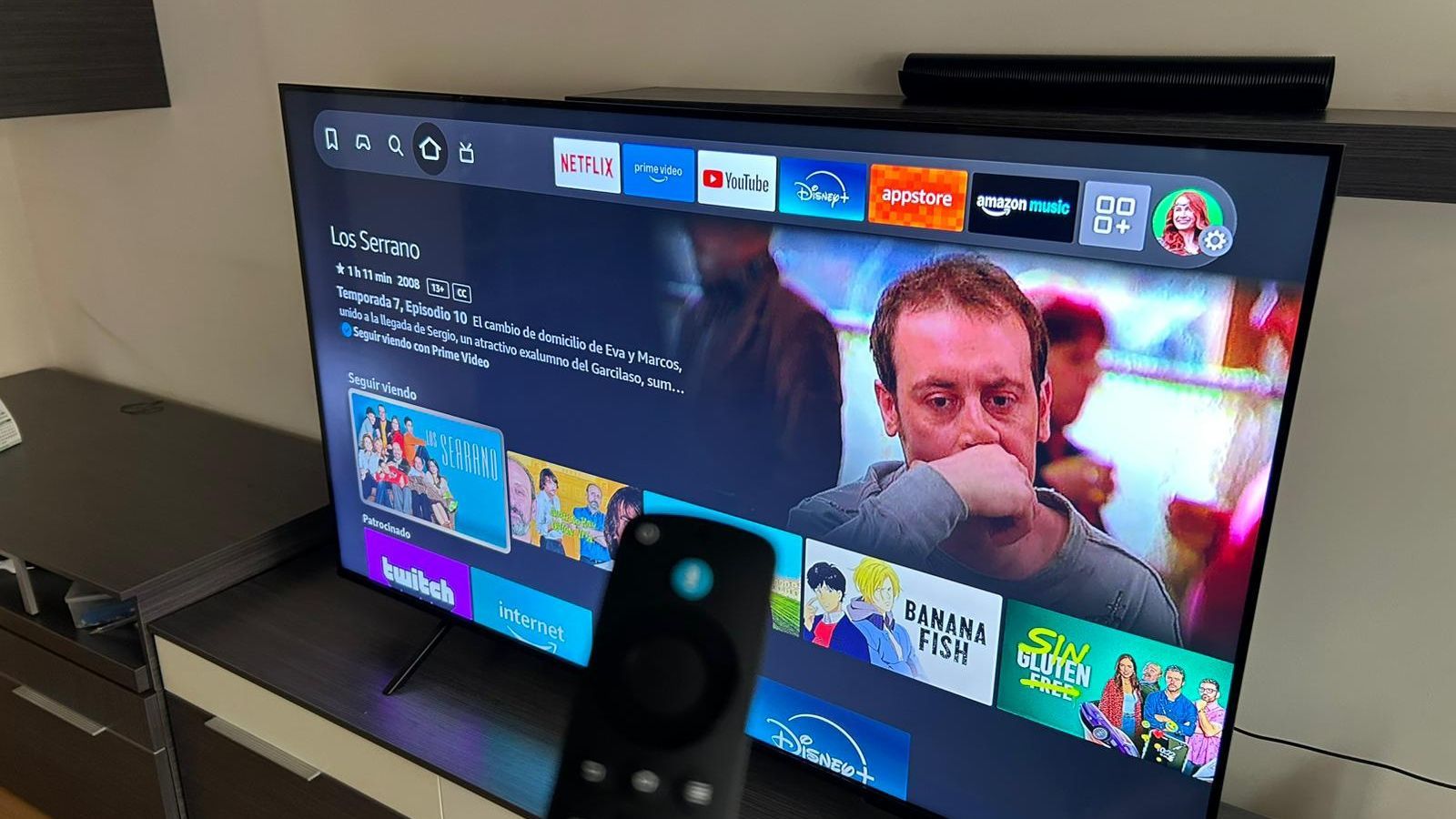 Gran televisor con Fire TV HD
