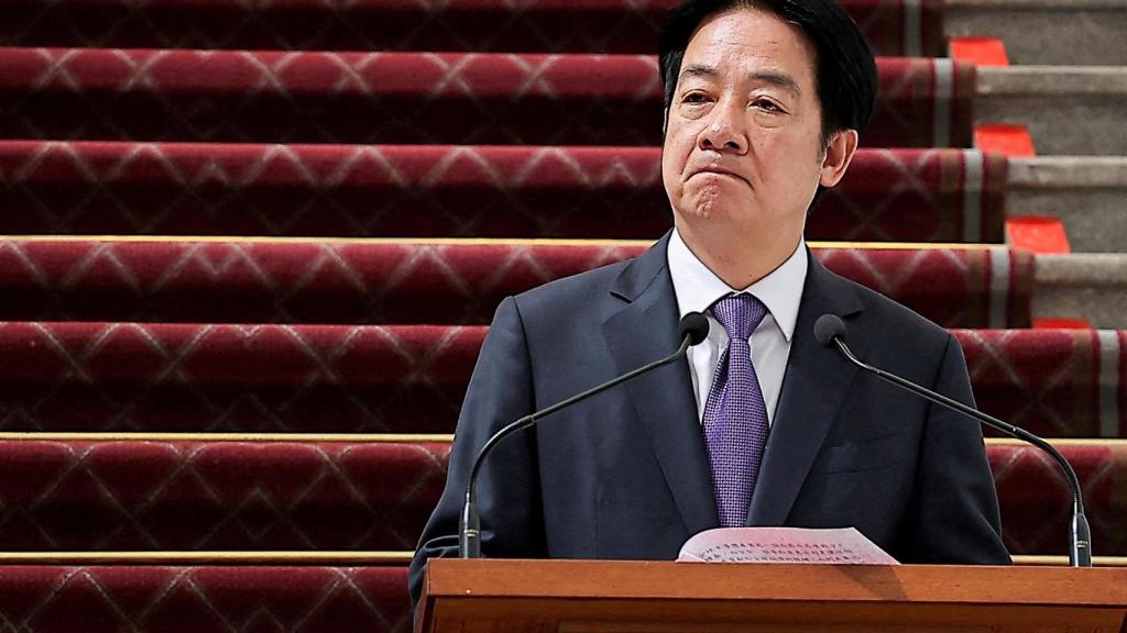 El presidente de Taiwán, Lai Ching-te, ofrece una conferencia de prensa en Taipei, Taiwán, el 14 de febrero de 2025.