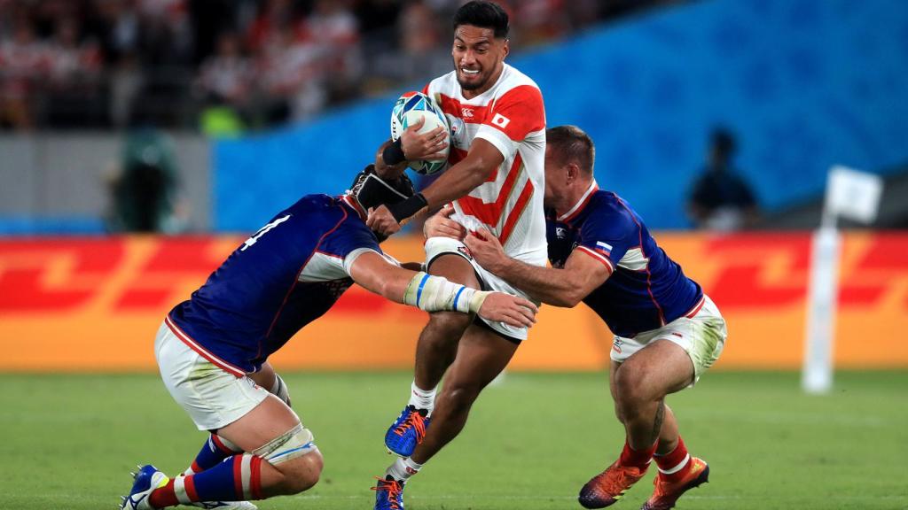 Timothy Lafaele, jugador japonés nacionalizado y miembro de la selección japonesa de rugby.