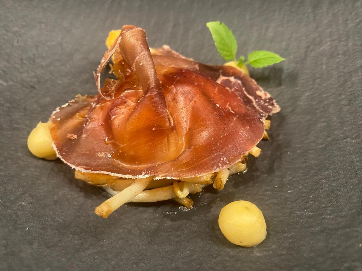 Uno de los platos del restaurante de Daniel Antuña.