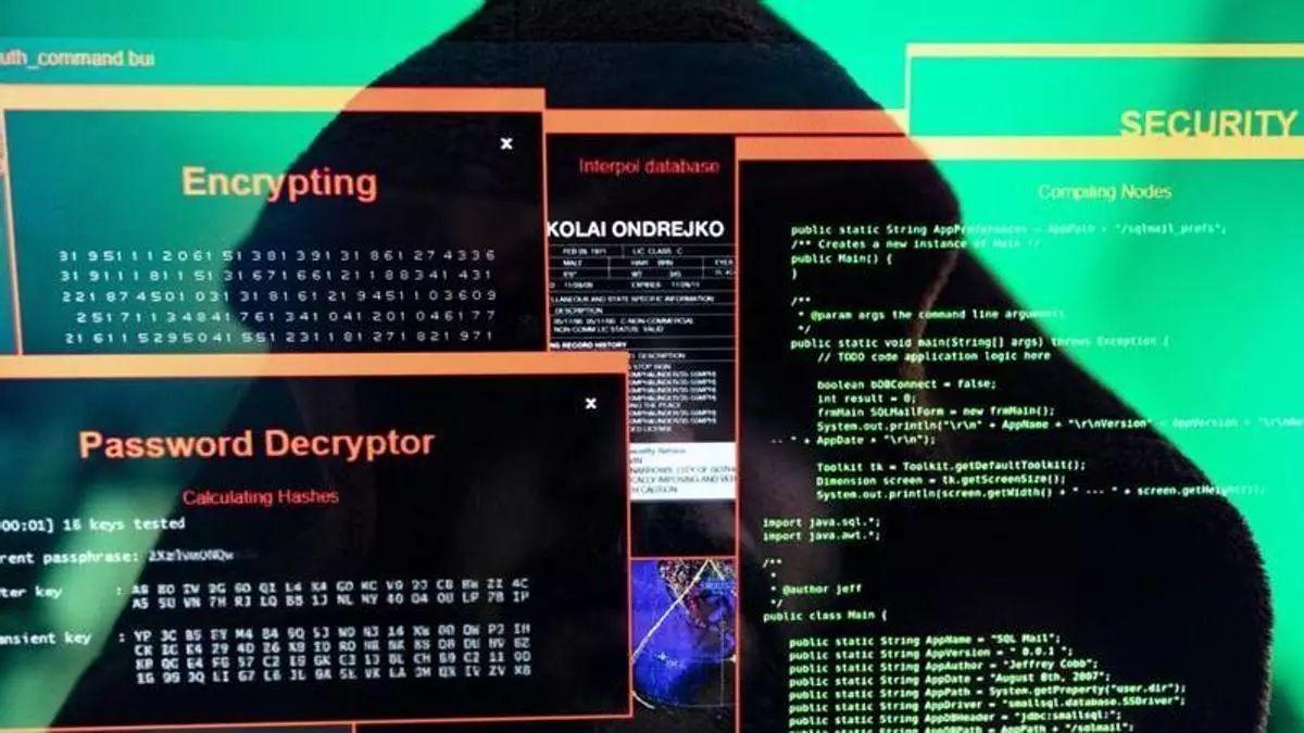 Economía 11/02/2026 Pantalla de un ordenador sometida a un ciberataque. EPC