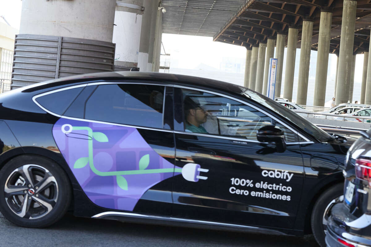Un vehículo Cabify. Foto: EuropaPrensa.