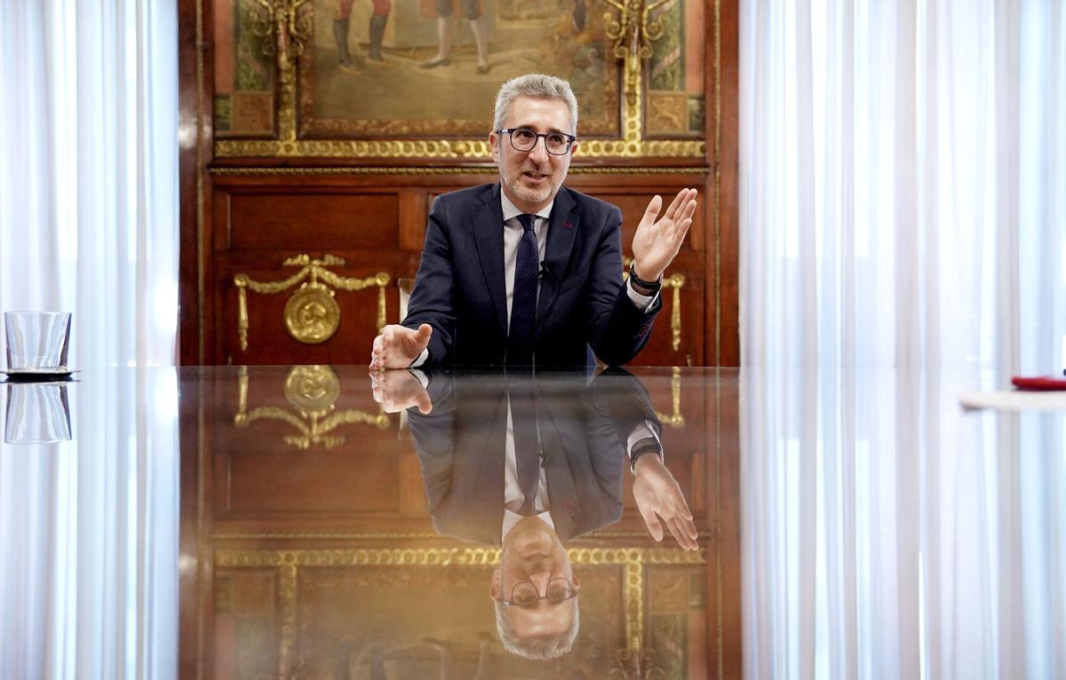 Madrid. 21/05/2026. Arcadi España, ministro de Hacienda, en una entrevista con Prensa Ibérica