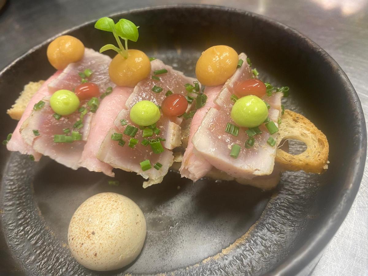 Uno de los platos preparados por Daniel Antuña.