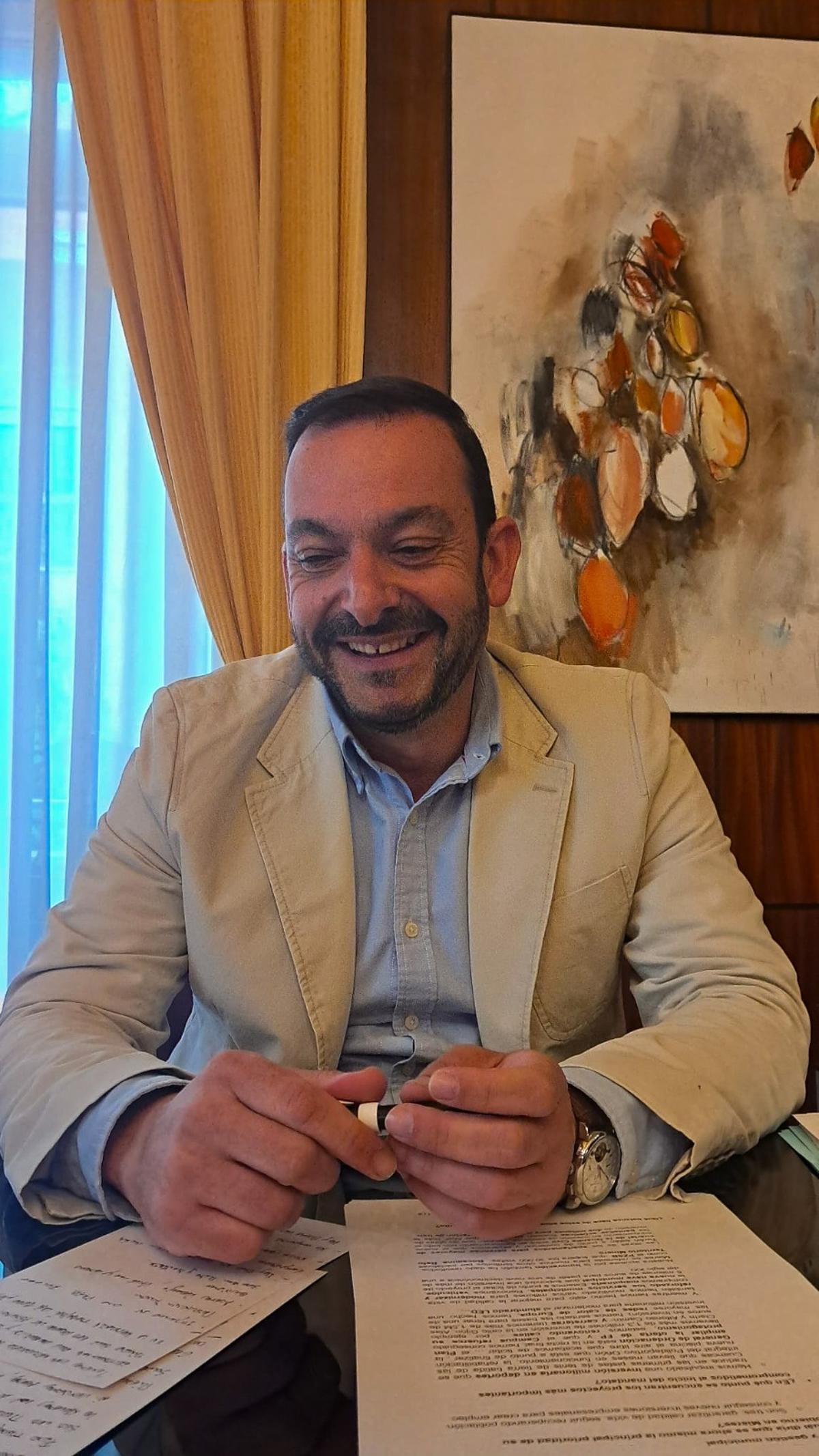 Manuel Ángel Álvarez, en su despacho.