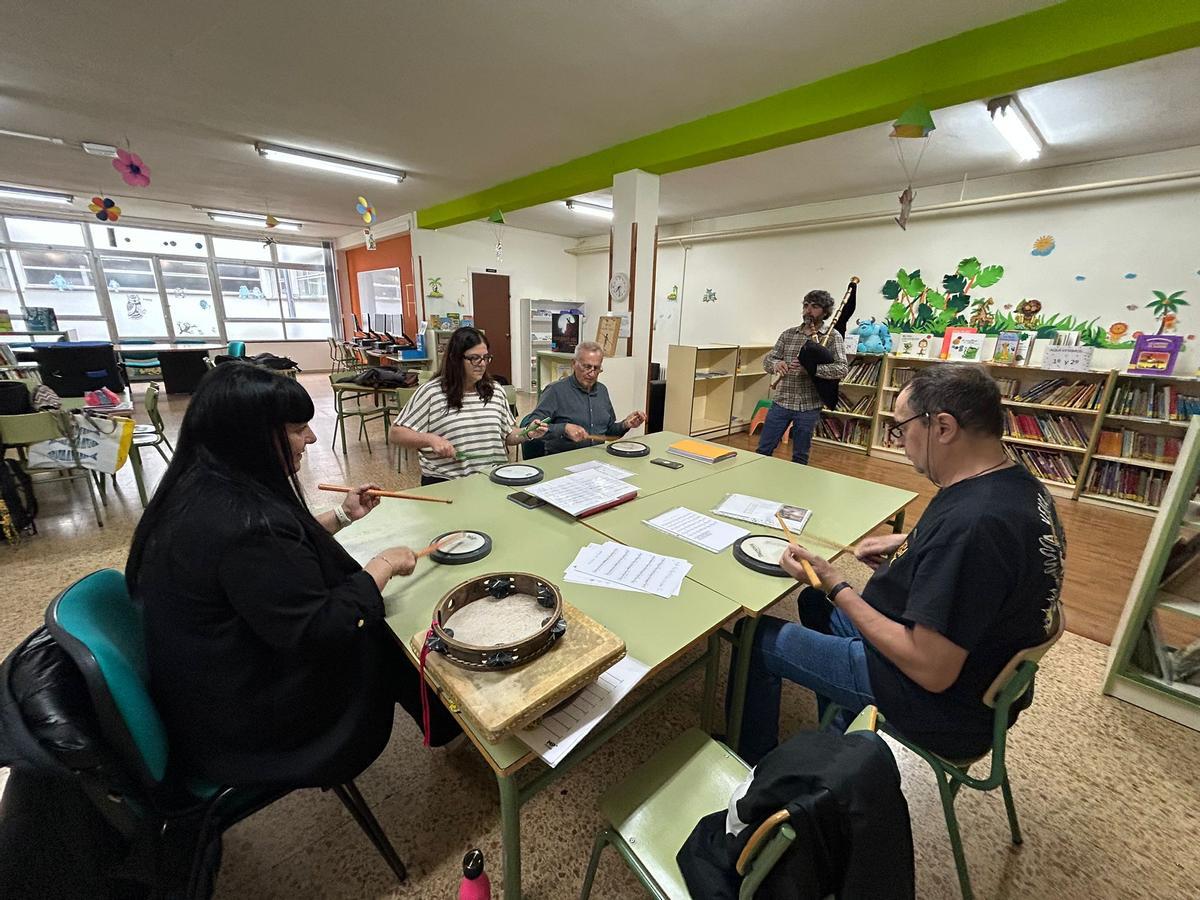 Una clase en la escuela de música Campiello.