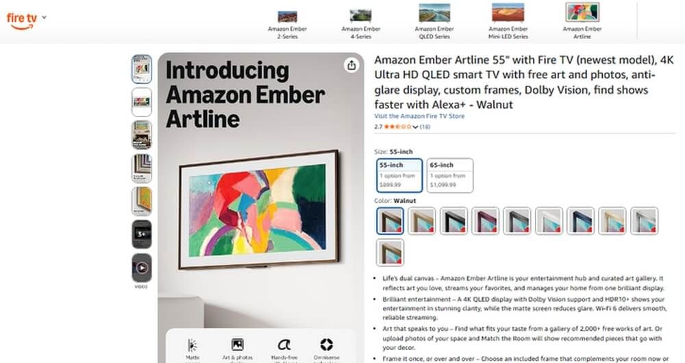 Amazon Ember en el Catálogo de Amazon