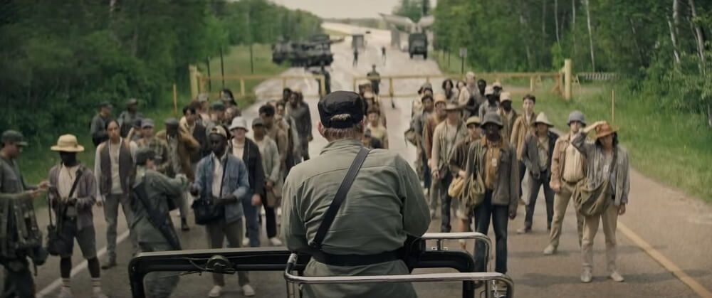 Una escena de la Larga Marcha
