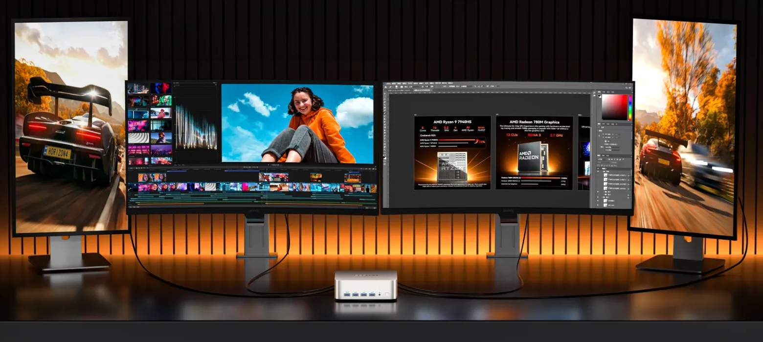 Pantalla de inteligencia artificial GEEKOM A7 Max