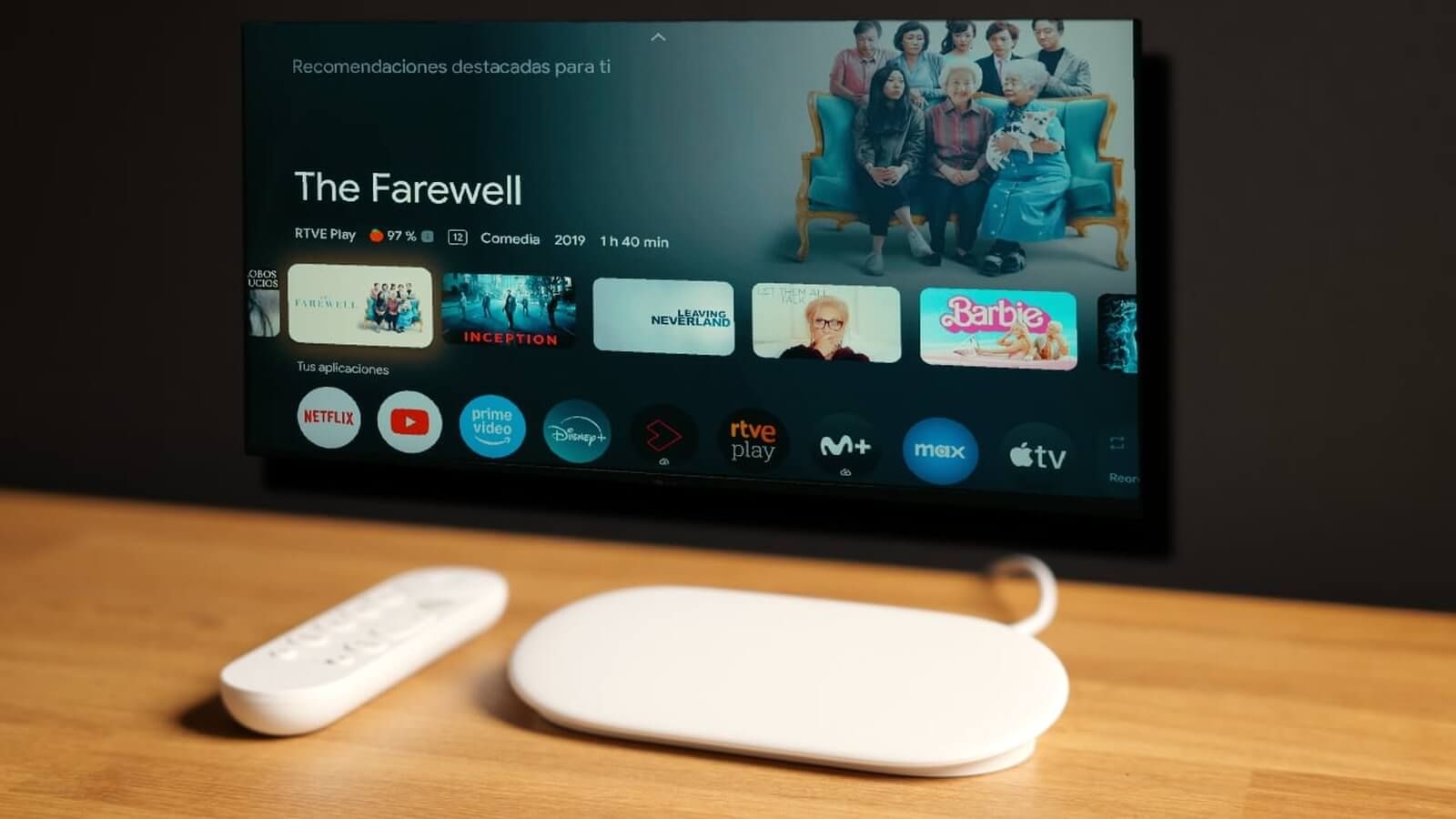 Google TV Streamer frente a tu televisor