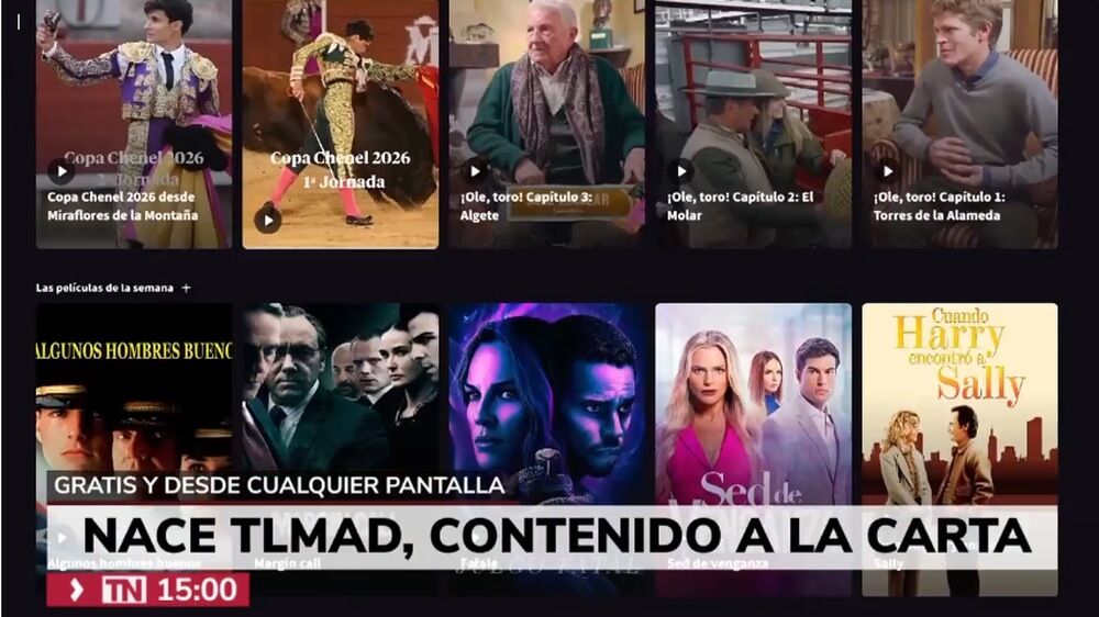 Contenidos de la plataforma TLMad+