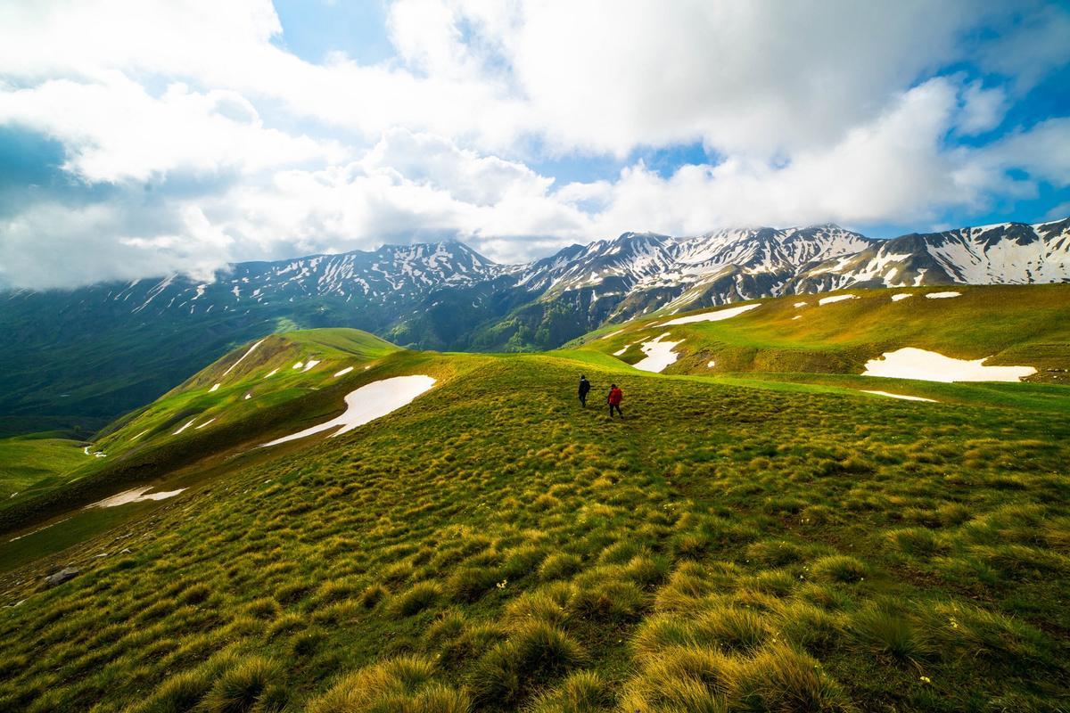 Las montañas Grammos, una conocida cadena montañosa helénica