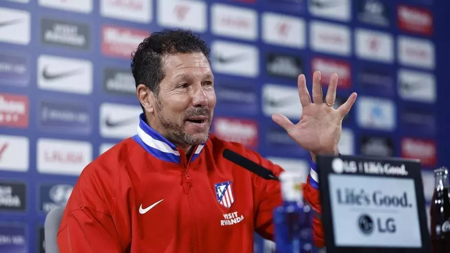 Simeone: “Ayer vi el partido y dije: '¡Eliminamos dos veces al Barcelona, Dios mío!'”