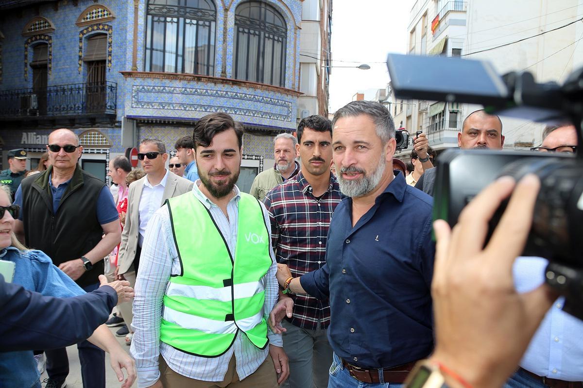 Campaña de Vox en Montilla, con Santiago Abascal.