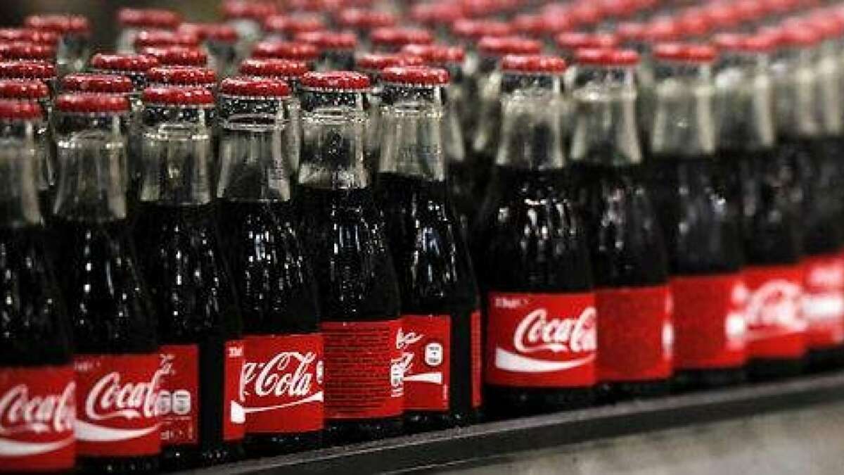 botella de cocacola
