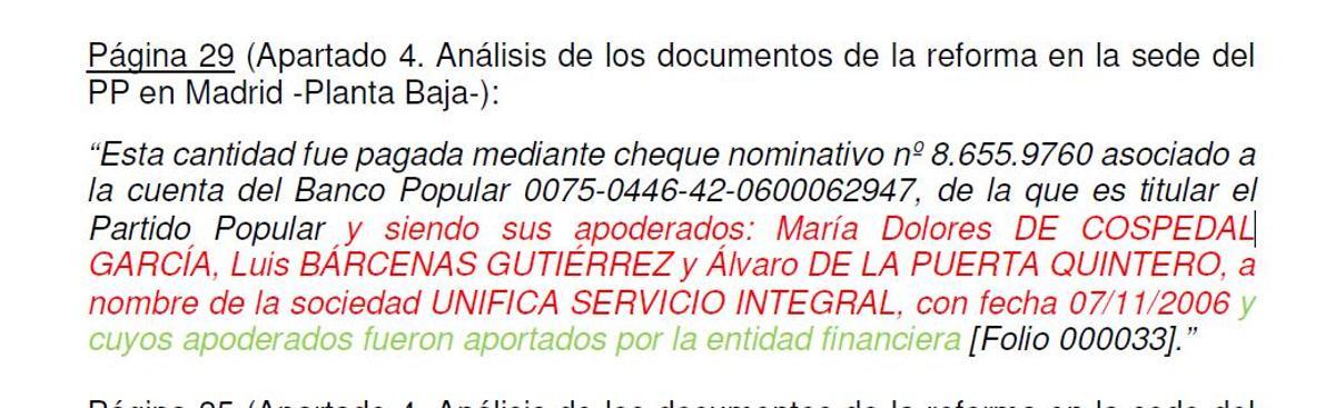 Imagen de un reportaje en el que aparece María Dolores de Cospedal