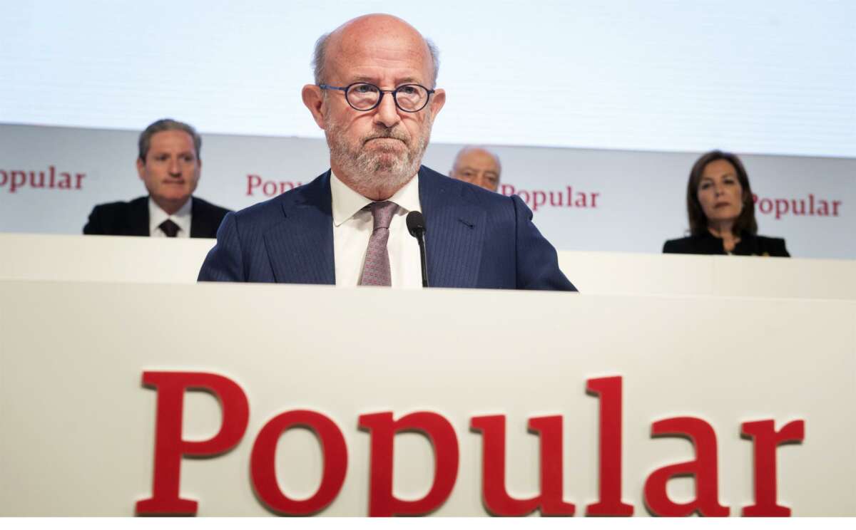 Emilio Saracho, expresidente del Banco Popular. EFE