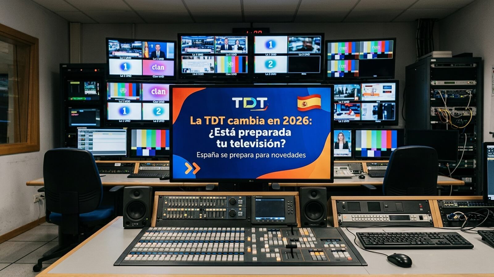 centro de control de televisión