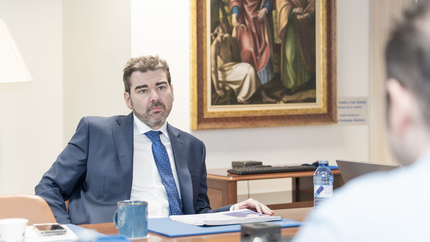 Alejandro Abarca, durante la entrevista.