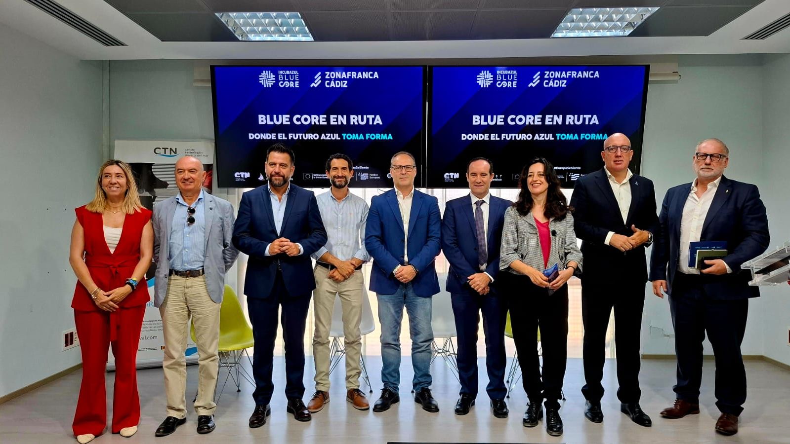 Las diferentes personalidades que han protagonizado la presentación del programa Blue Core