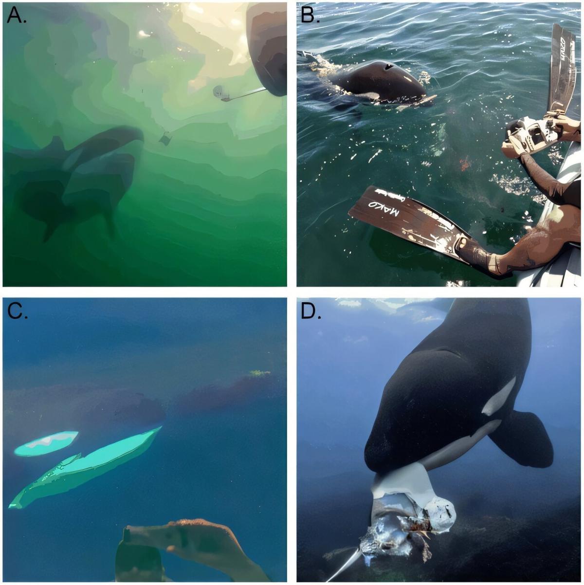 Casos de entrega de 'regalos' por parte de orcas a humanos