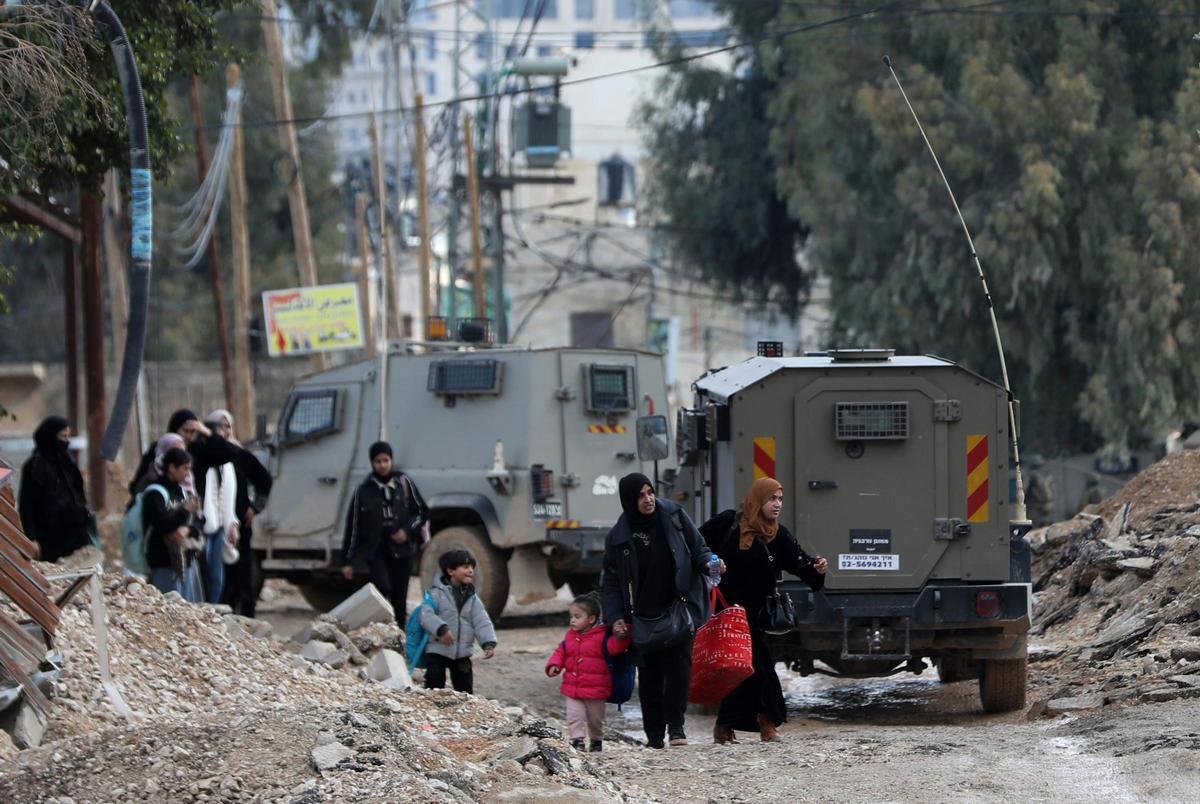 Palestinos en Jenin, Cisjordania