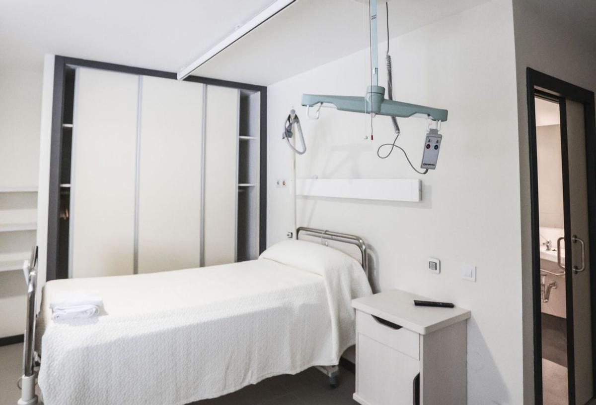 Una de las habitaciones de la zona residencial de Credine, por ahora sin plazos para empezar. | Irma Collin