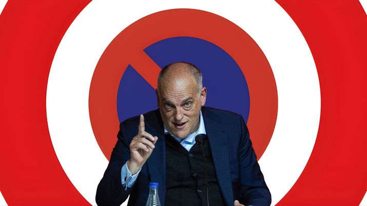 El presidente de LALIGA, Javier Tebas, en el centro de la polémica