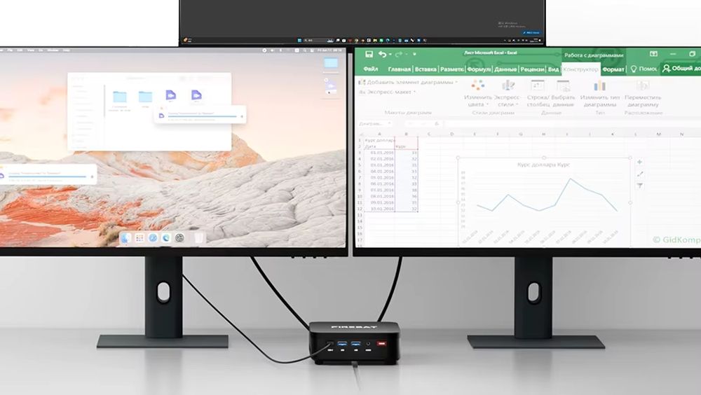 Firebat R3 conectado a varios monitores