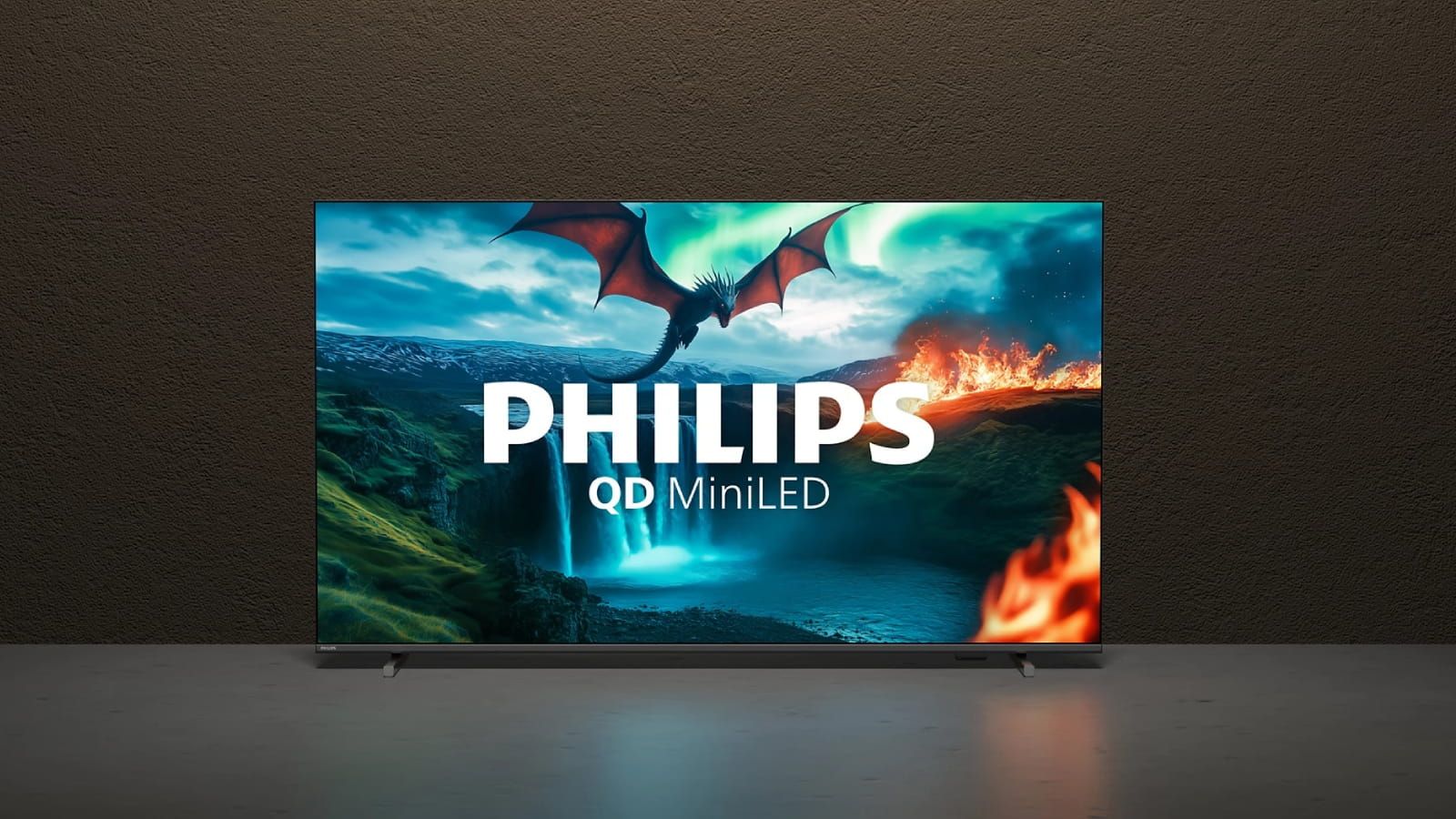 Televisor Philips 65MLED820/12 equipado con pantalla LED 4K QD-Mini