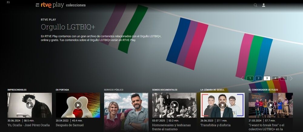 Colección Orgullo en RTVE Play