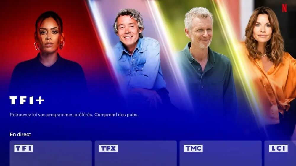 Canal TF1+ en Netflix Francia