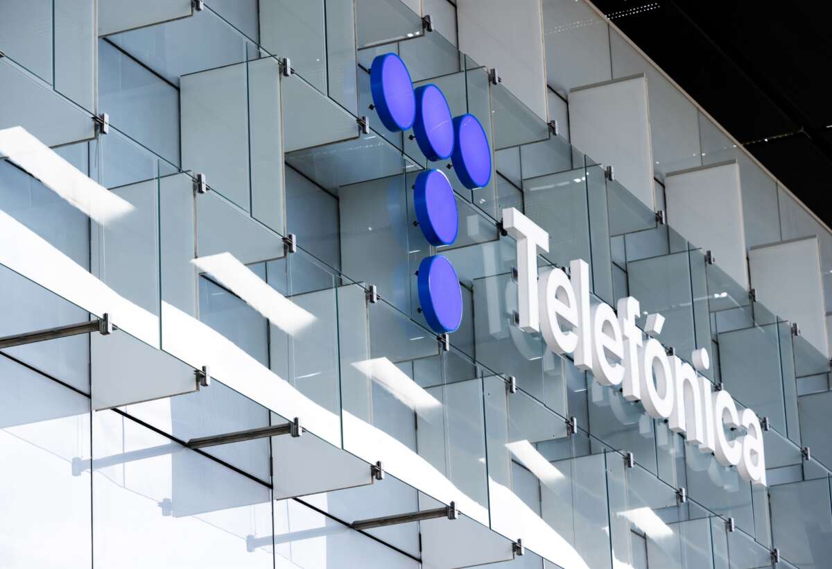 Fachada de la sede de Telefónica. Foto: EuropaPrensa.