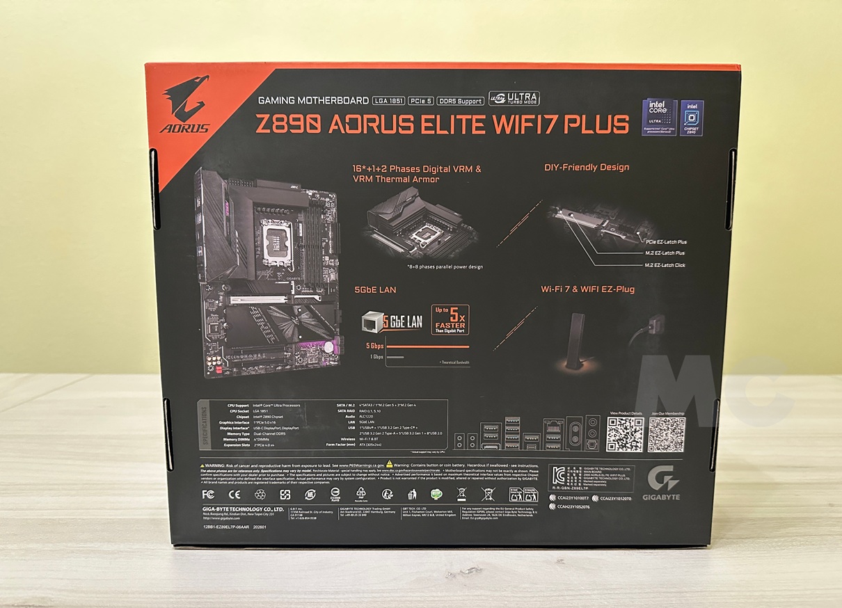 Z890 AORUS ELITE WIFI 7 PLUS