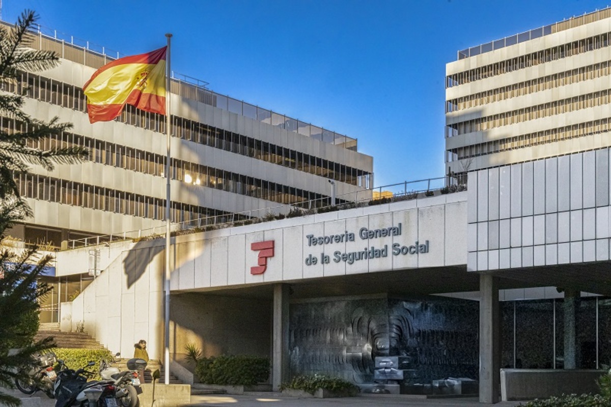 Fachada de la tesorería general de la seguridad social.