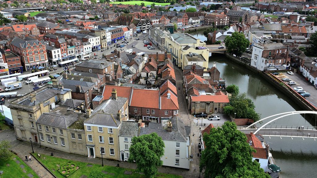 La ciudad de Boston en Lincolnshire.