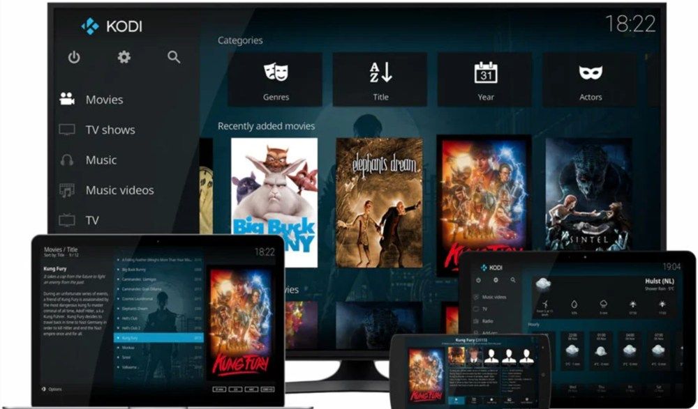 imágenes kodi en varias plataformas