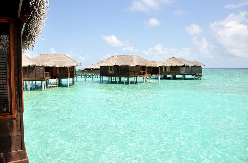 Resort de playa en las Islas Maldivas