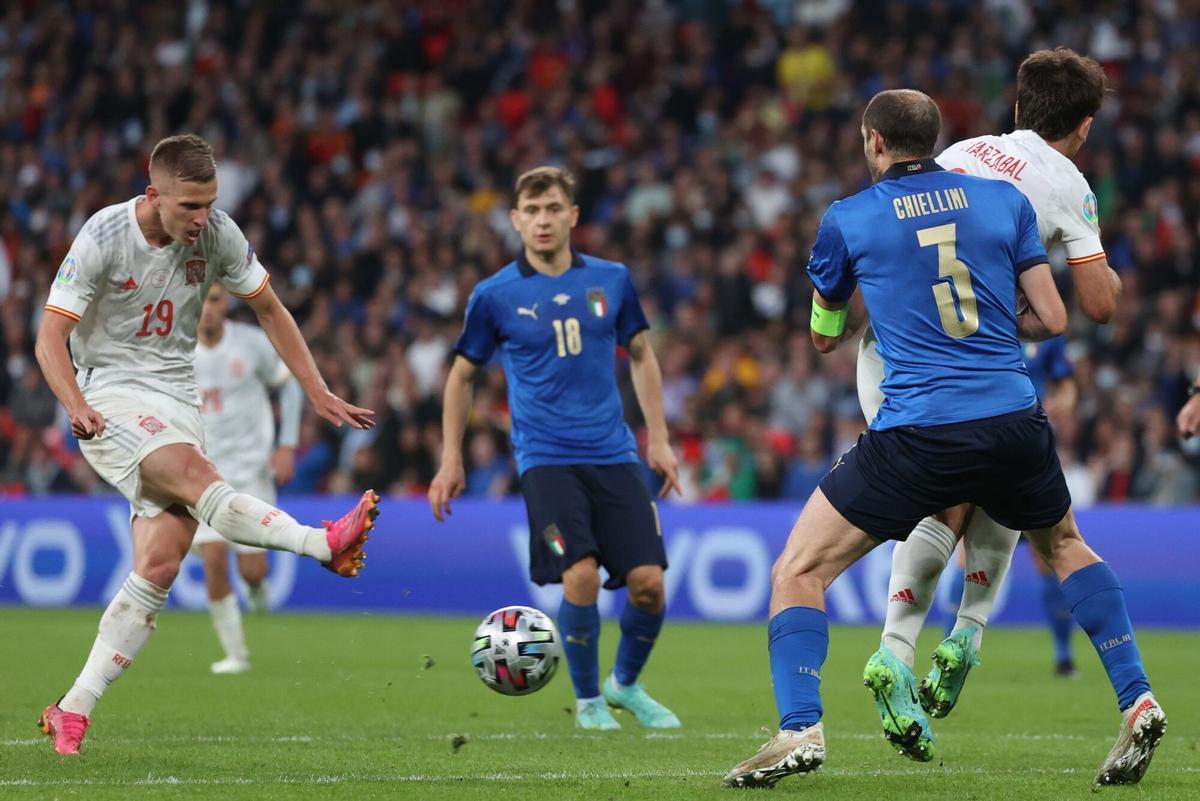 Olmo destacó en la Eurocopa 2021, sobre todo ante Italia