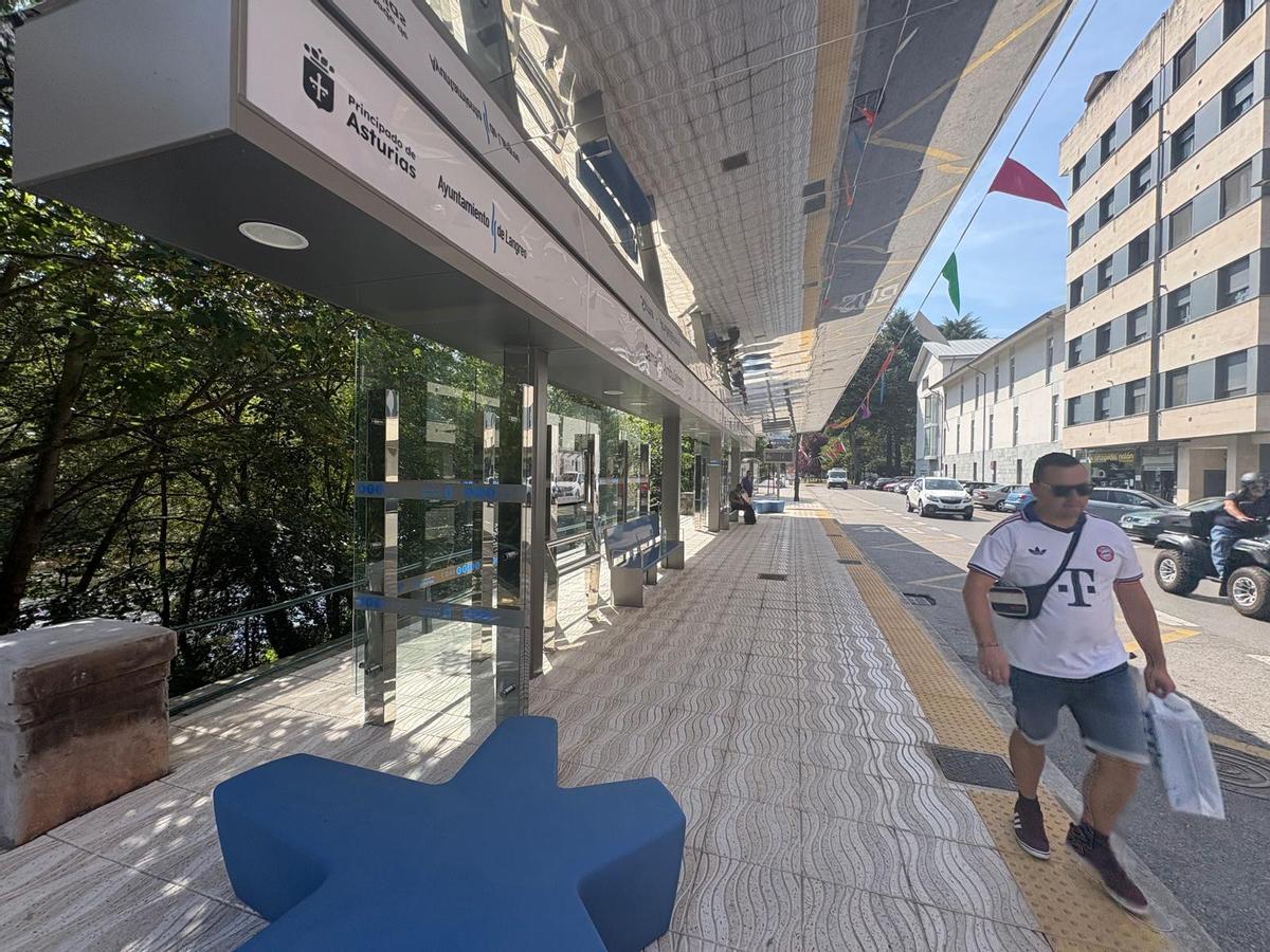 Nuevo intercambiador de autobuses en Sama, en Langreo