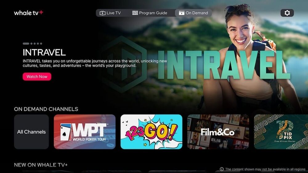 Catálogo bajo demanda Whale TV+