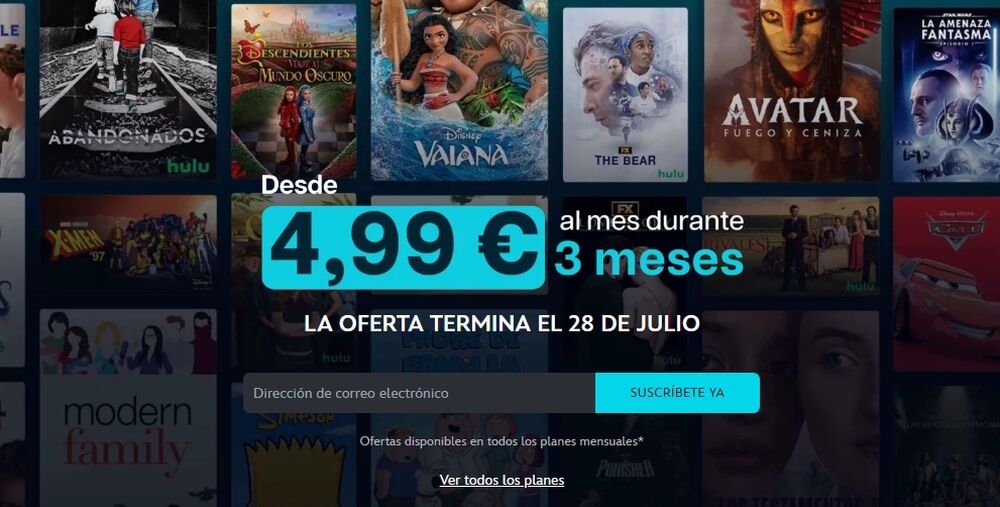 Descuento Disney+ durante tres meses