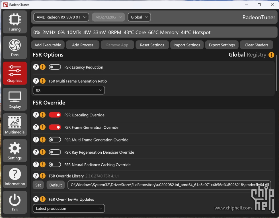 Generación de fotogramas múltiples FSR x8