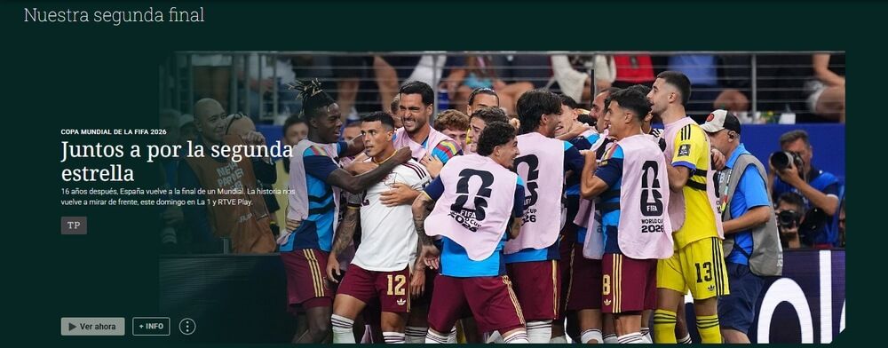 Final del Mundial en RTVE Play
