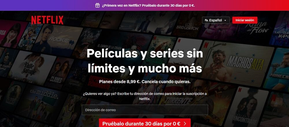 Prueba de 30 días de Netflix