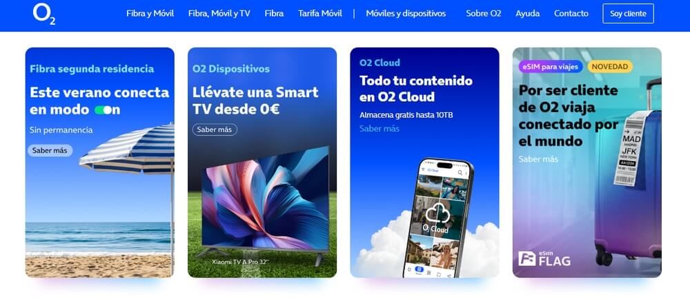 Ofertas de televisores inteligentes O2